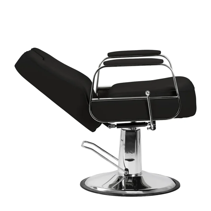 Coiffeur Stuhl + Barberstuhl Ramon schwarz