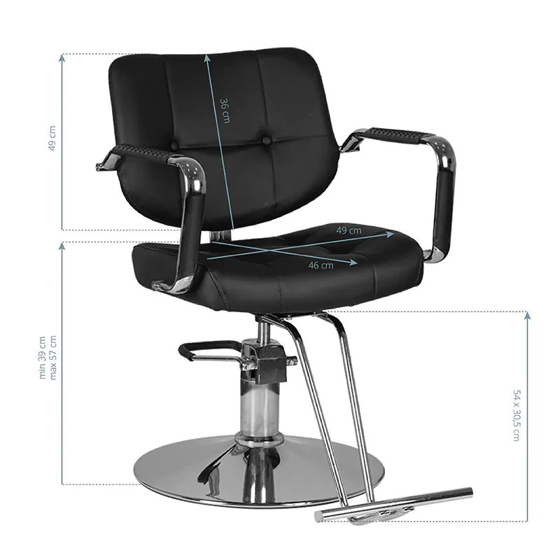 Coiffeur Stuhl  Virga schwarz