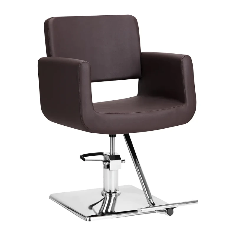 Coiffeur Stuhl Helumt braun