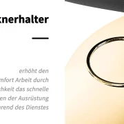 Coiffeur Stuhl Perma Gold Schwarz