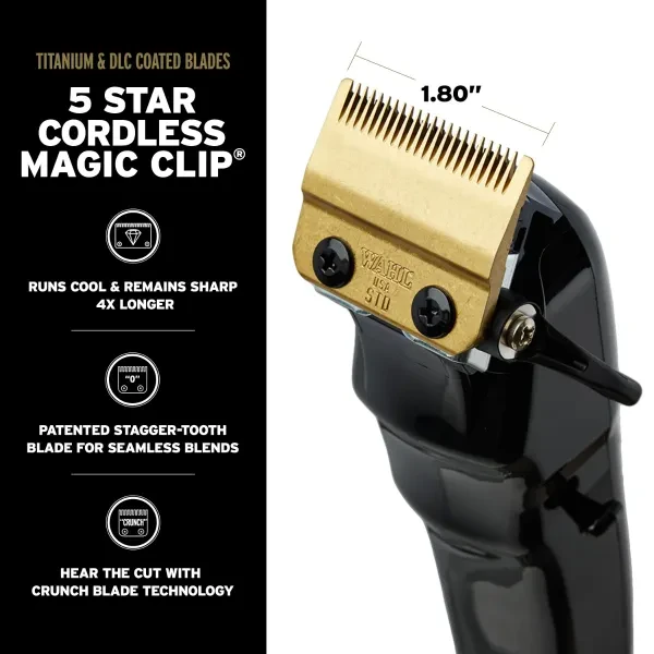 Cordless Barber Combo (Cordless Magic Clip & Cordless Detailer)