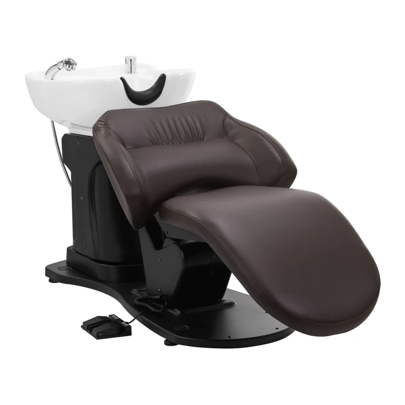 Elektrische Coiffeur-Friseurwaschanlage Super Comfort braun