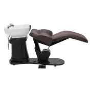 Elektrische Coiffeur-Friseurwaschanlage Super Comfort braun