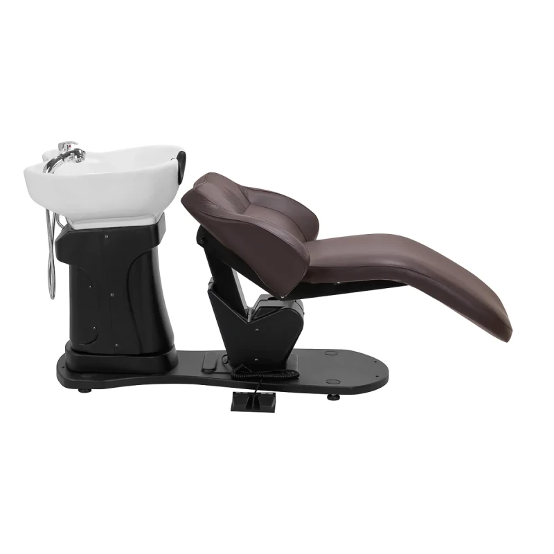 Elektrische Coiffeur-Friseurwaschanlage Super Comfort braun