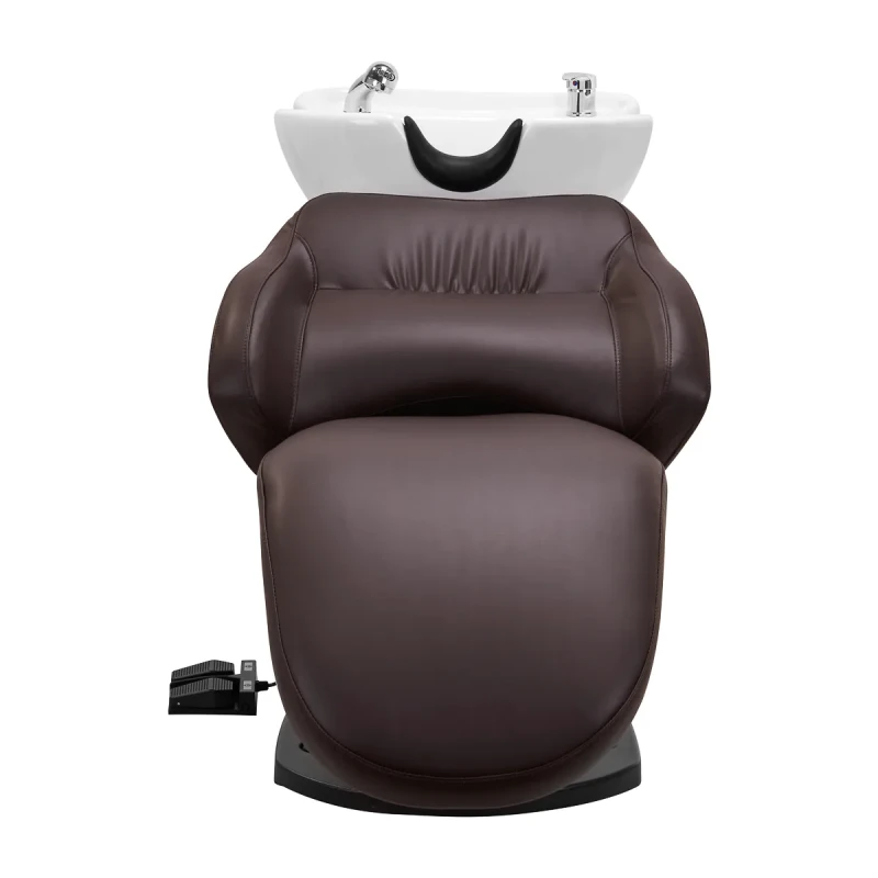 Elektrische Coiffeur-Friseurwaschanlage Super Comfort braun