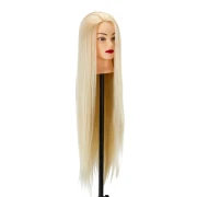 Friseur-Trainingskopf, synthetischem Haar, Länge 61 cm