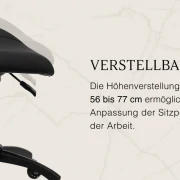 Rollhocker  Sattelhocker schwarz