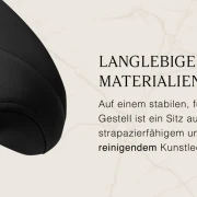 Rollhocker  Sattelhocker schwarz