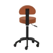 Rollhocker DORA – Mobil & ergonomisch für Salon, Studio & Praxis- Braun
