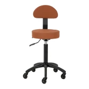 Rollhocker DORA – Mobil & ergonomisch für Salon, Studio & Praxis- Braun