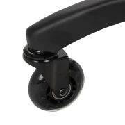 Rollhocker DORA – Mobil & ergonomisch für Salon, Studio & Praxis- SCHWARZ