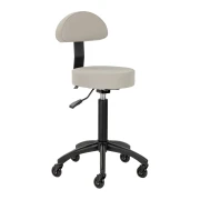 Rollhocker DORA – Mobil & ergonomisch für Salon, Studio & Praxis- GRAU