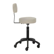 Rollhocker DORA – Mobil & ergonomisch für Salon, Studio & Praxis- GRAU