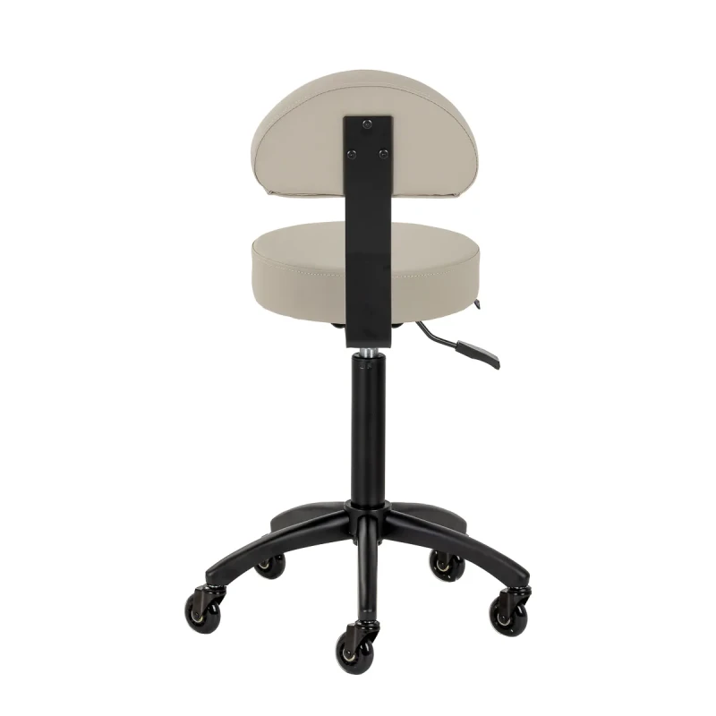 Rollhocker DORA – Mobil & ergonomisch für Salon, Studio & Praxis- GRAU