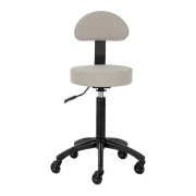 Rollhocker DORA – Mobil & ergonomisch für Salon, Studio & Praxis- GRAU